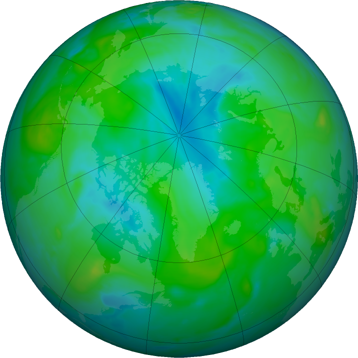 Arctic ozone map for 04 August 2020